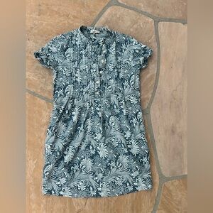 Faherty Blue and White Floral Dress